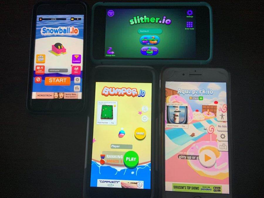 A few of the many .io games for mobile phones.