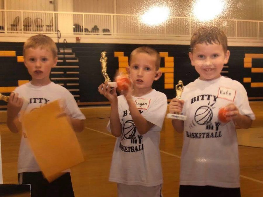 A throwback of three of our seniors when they were little bitty ballers!