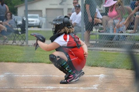 This love for softball began at a young age, as evidenced by this photo of young Bria on her first travel team. (2014) // Photo by CCS teacher Mikki Garrett.